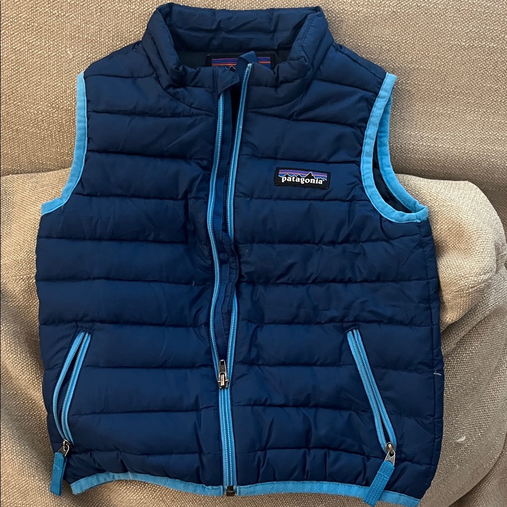 Patagonia Kids Navy Quilted Vest